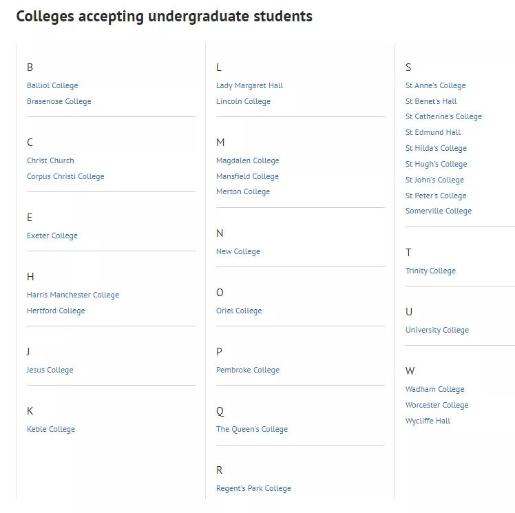 英国牛津大学本科/硕士信息大全：排名、专业、学费、学制、招生条件、招生范围！