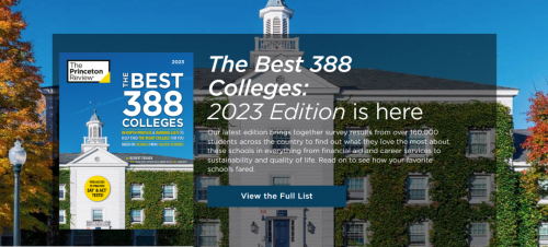2023《普林斯顿评论》最佳大学榜单发布！15万+学生心中的“梦中情校”，有你梦校吗？
